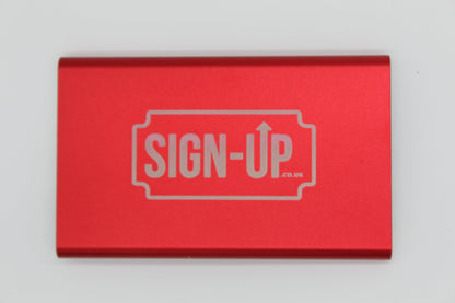 Branded High Power USB-C Slim Rechargeable Power Bank 4000 mAh