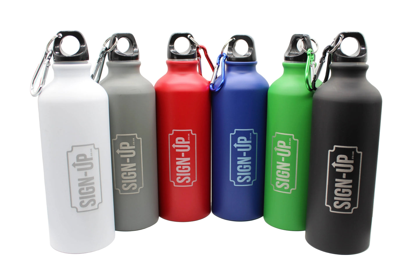 Custom Engraved 540 ml Matt Aluminium Bottle with Carabiner