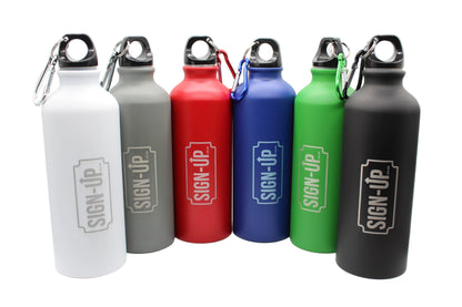Custom Engraved 540 ml Matt Aluminium Bottle with Carabiner