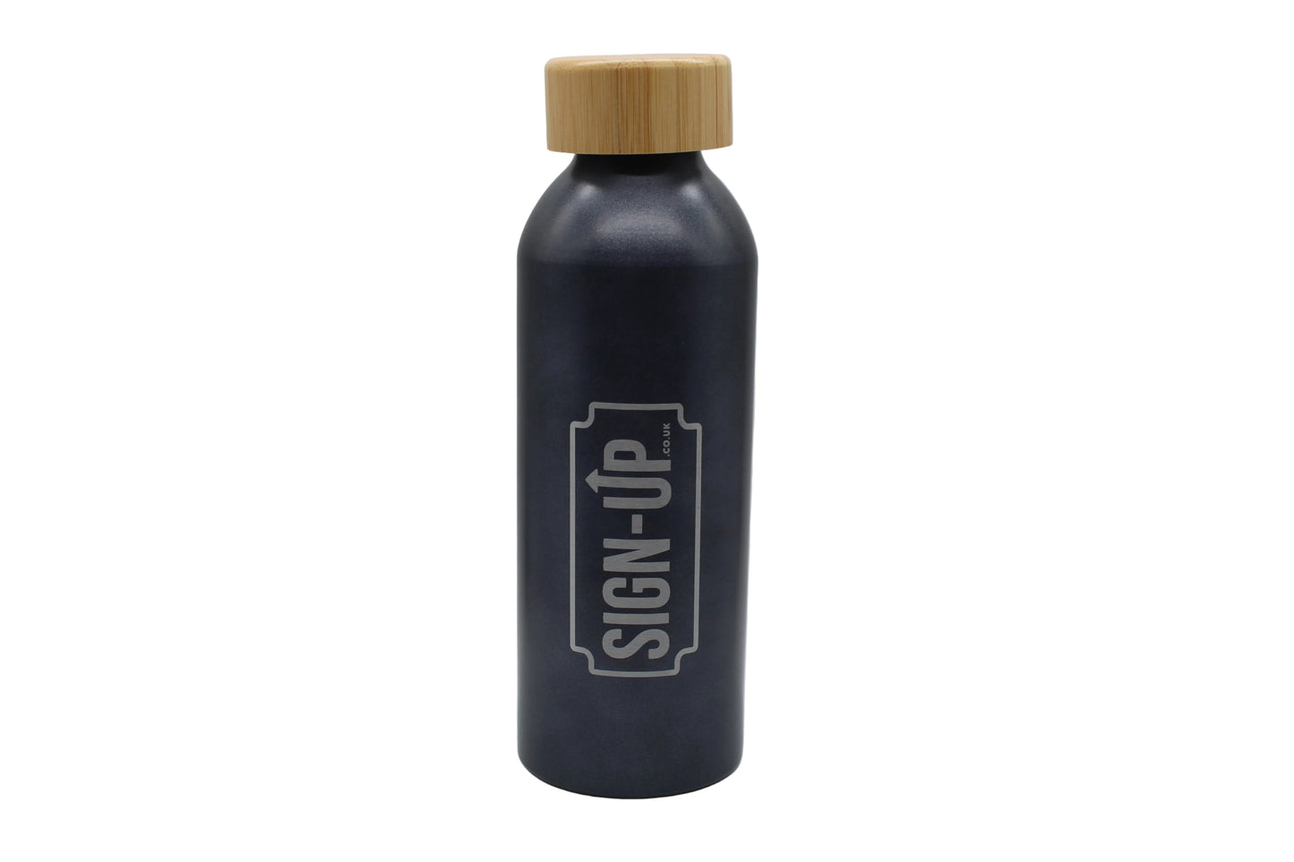 Custom Engraved 550 ml Aluminium Bottle with Bamboo Lid
