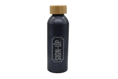 Custom Engraved 550 ml Aluminium Bottle with Bamboo Lid