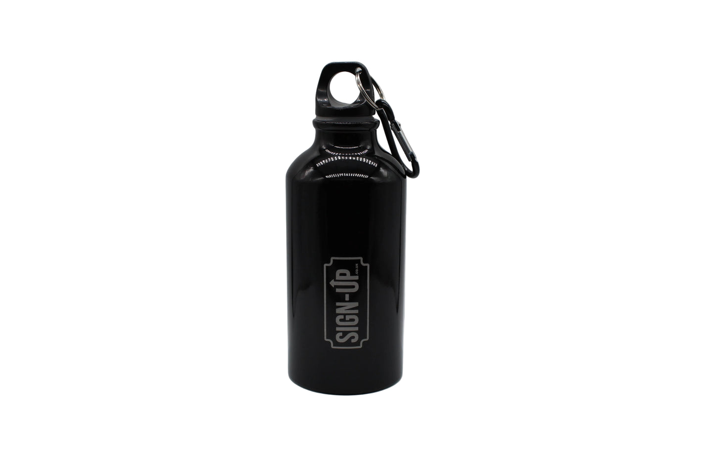 Custom Engraved 400 ml Aluminium Bottle with Carabiner