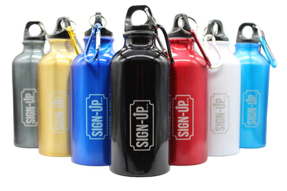 Custom Engraved 400 ml Aluminium Bottle with Carabiner