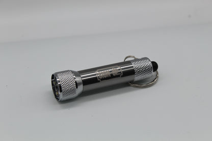 Branded Logo Engraved Aluminium Torch keyring 3-light LED