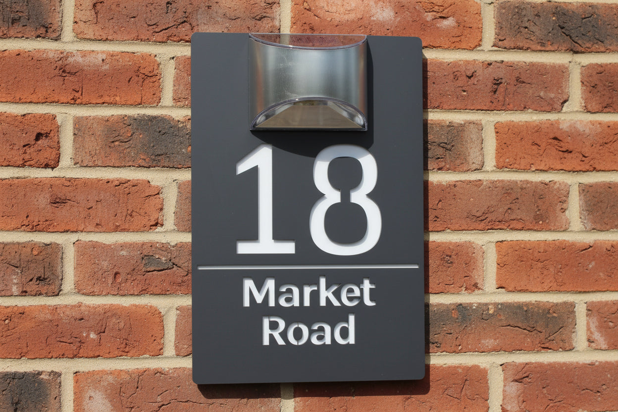 Rome - Acrylic Solar House sign