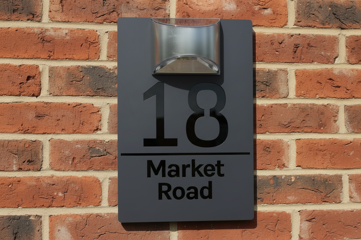 Rome - Acrylic Solar House sign