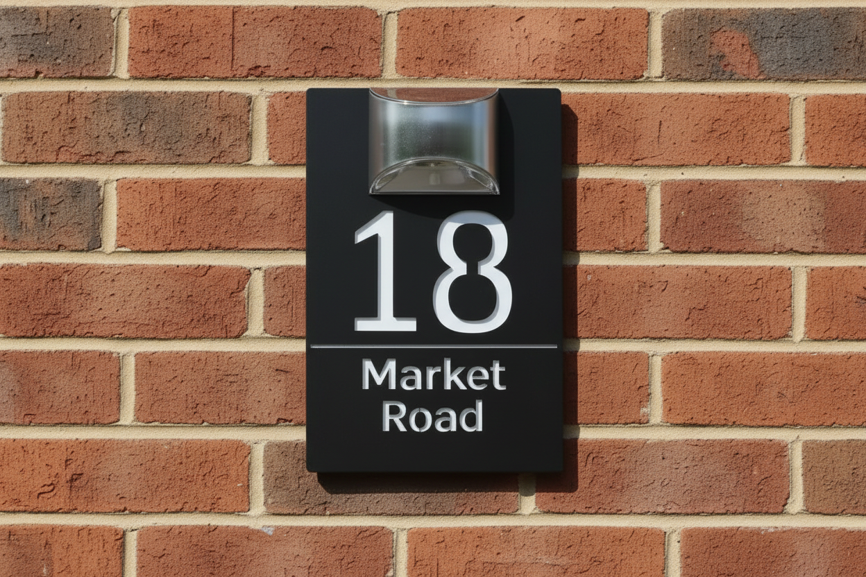 Rome - Acrylic Solar House sign