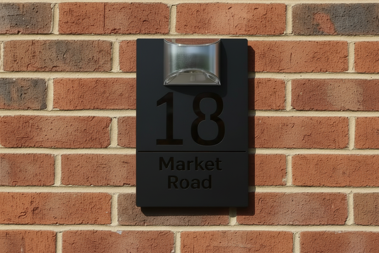 Rome - Acrylic Solar House sign