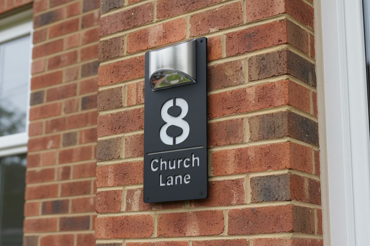 Rome - Acrylic Solar House sign