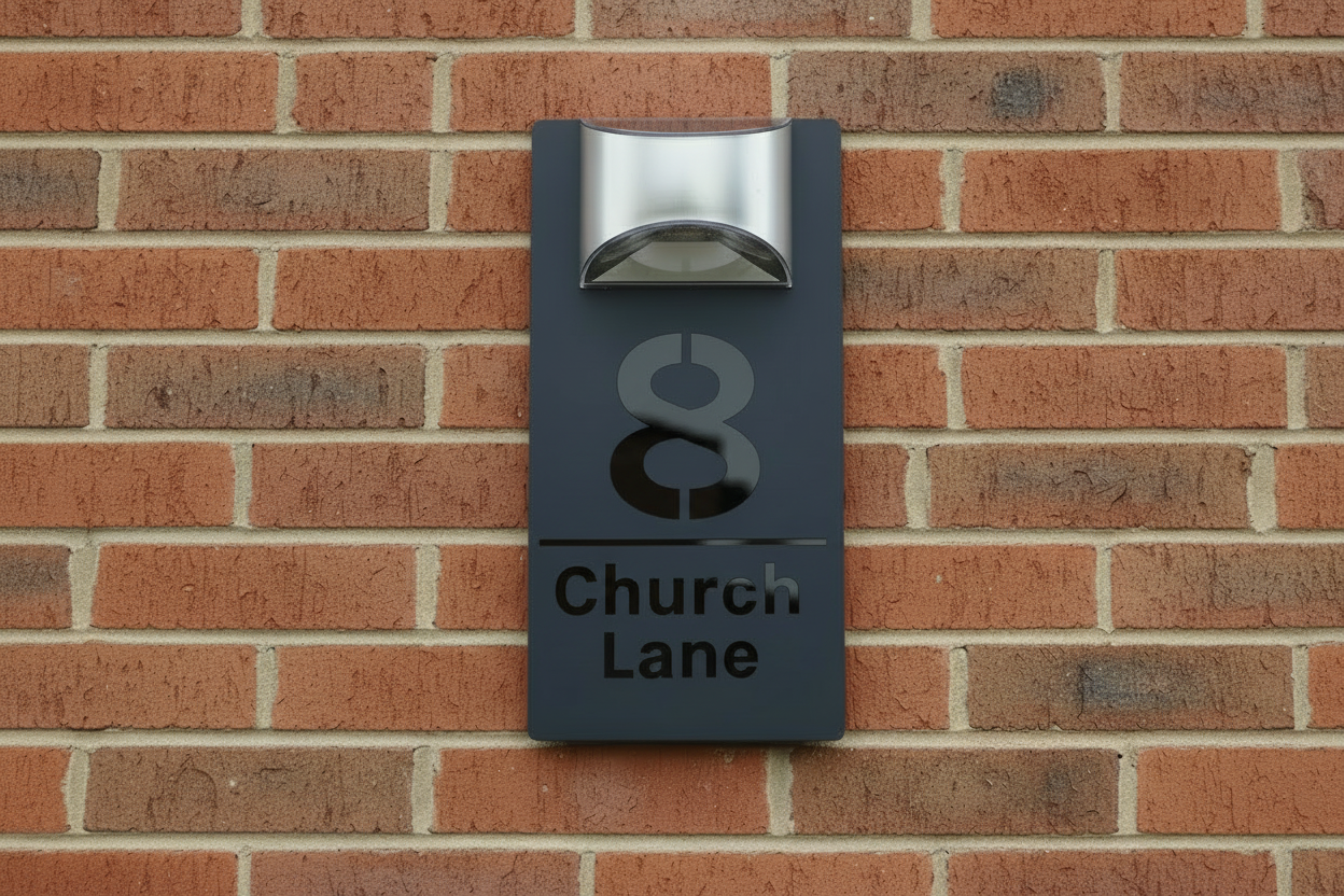 Rome - Acrylic Solar House sign