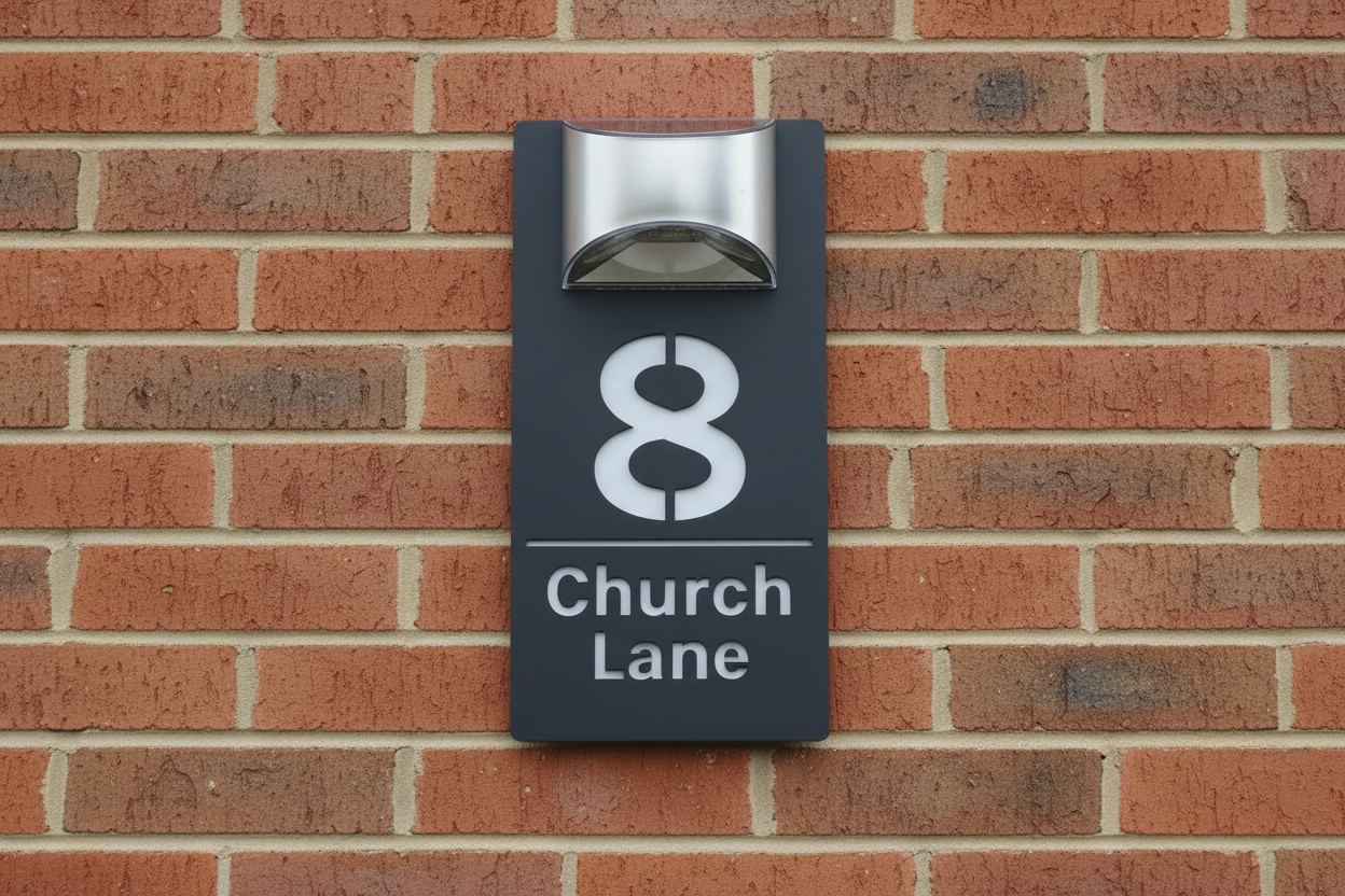 Rome - Acrylic Solar House sign