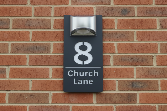 Rome - Acrylic Solar House sign