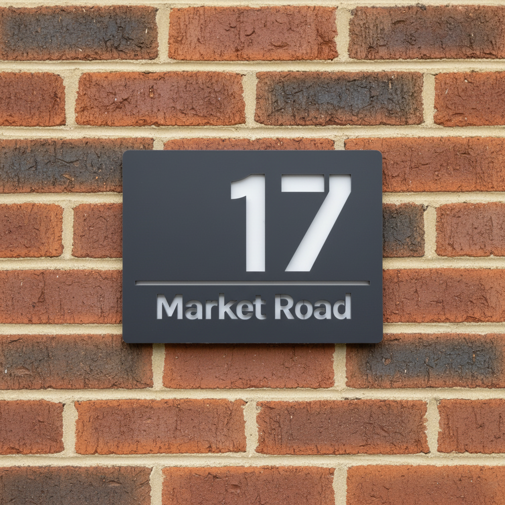 Milan - Acrylic House sign