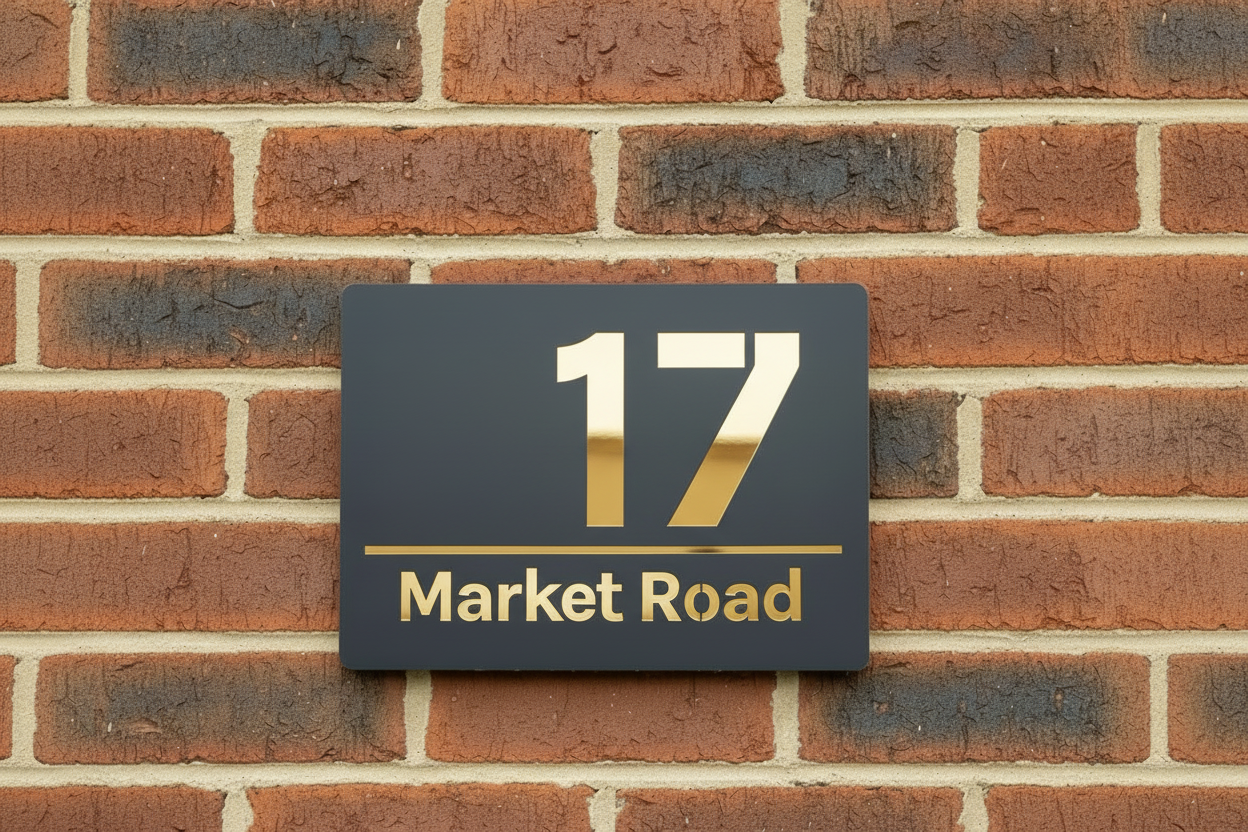 Milan - Acrylic House sign