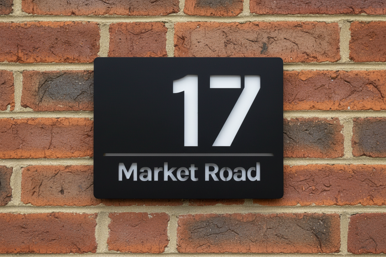 Milan - Acrylic House sign