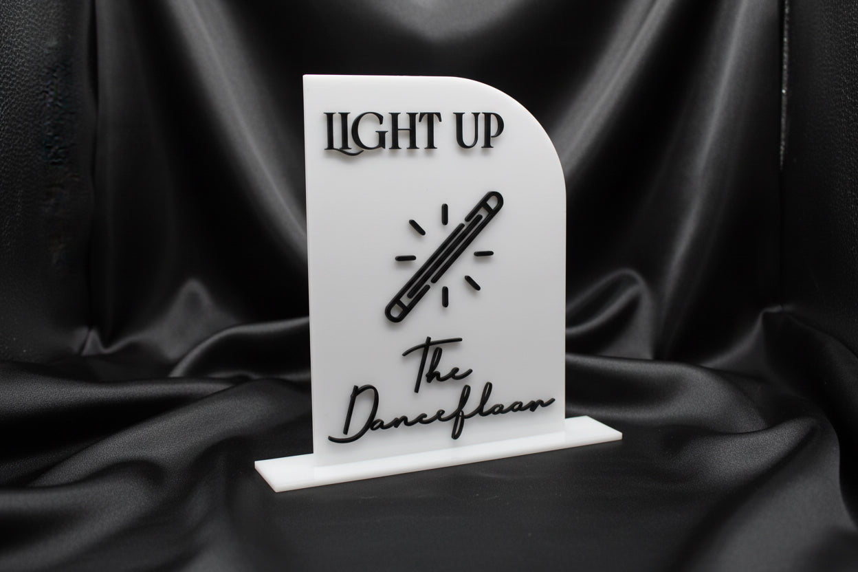 Light Up the Dancefloor Glowstick Wedding Sign
