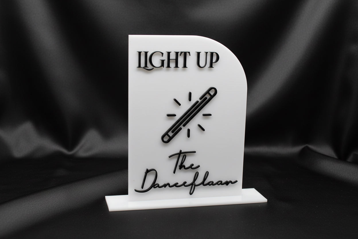 Light Up the Dancefloor Glowstick Wedding Sign