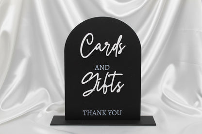 Cards and Gifts Wedding Sign | Acrylic Wedding Table Sign