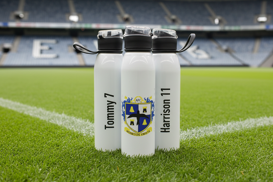 Sports Team Branded Printed 650 ml Aluminium Bottle with Lid