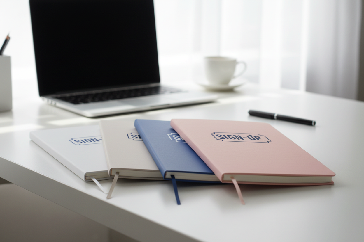 Personalised Branded Printed Logo A6 Pocket Notebook