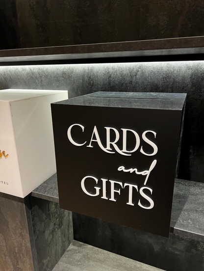 Matt_Blavk_Wedding_Card_Box_with_White_Text