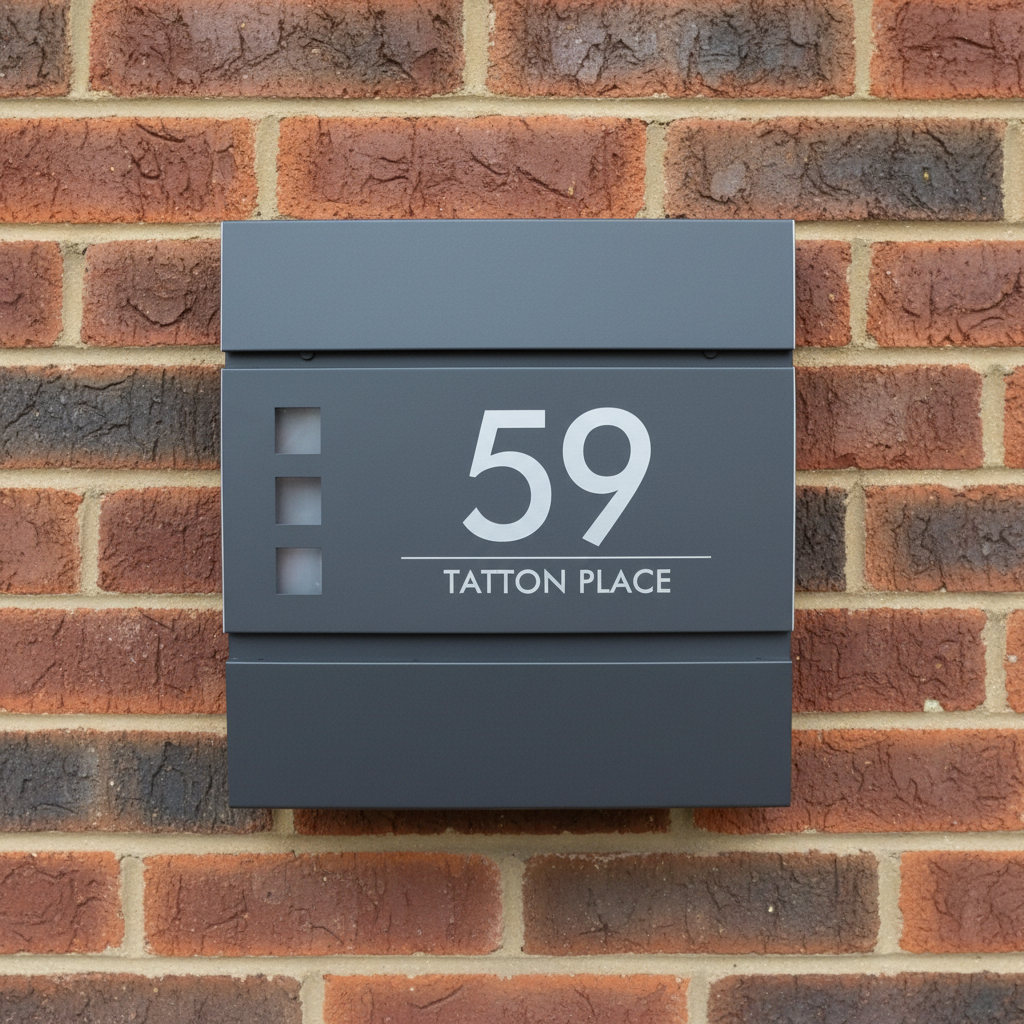 Personalised Engraved Letterbox Design 1