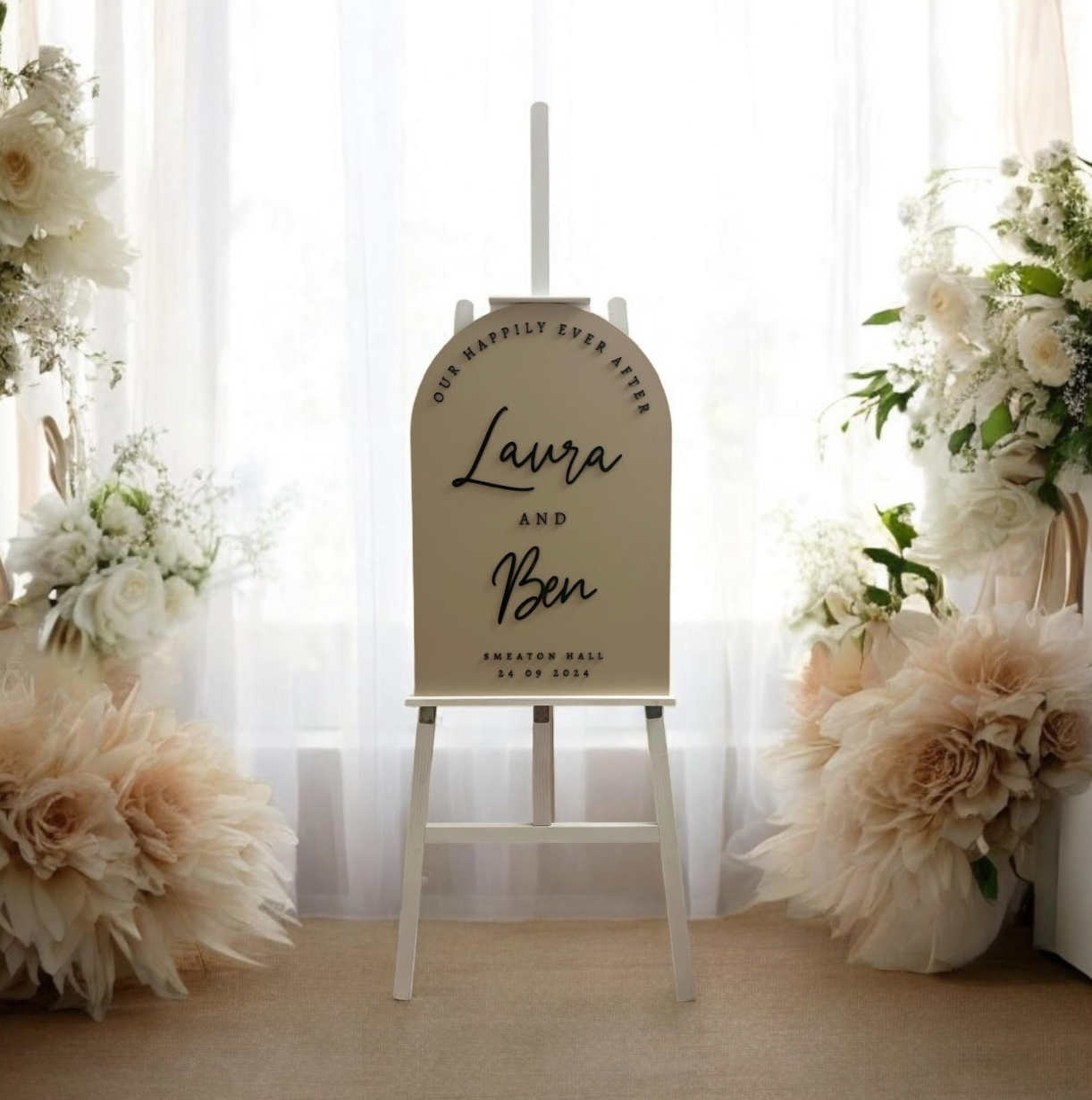 FULL ACRYLIC Wedding Welcome Sign