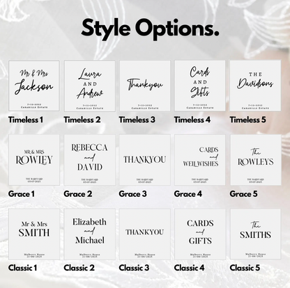 Wedding Card Box Style Options