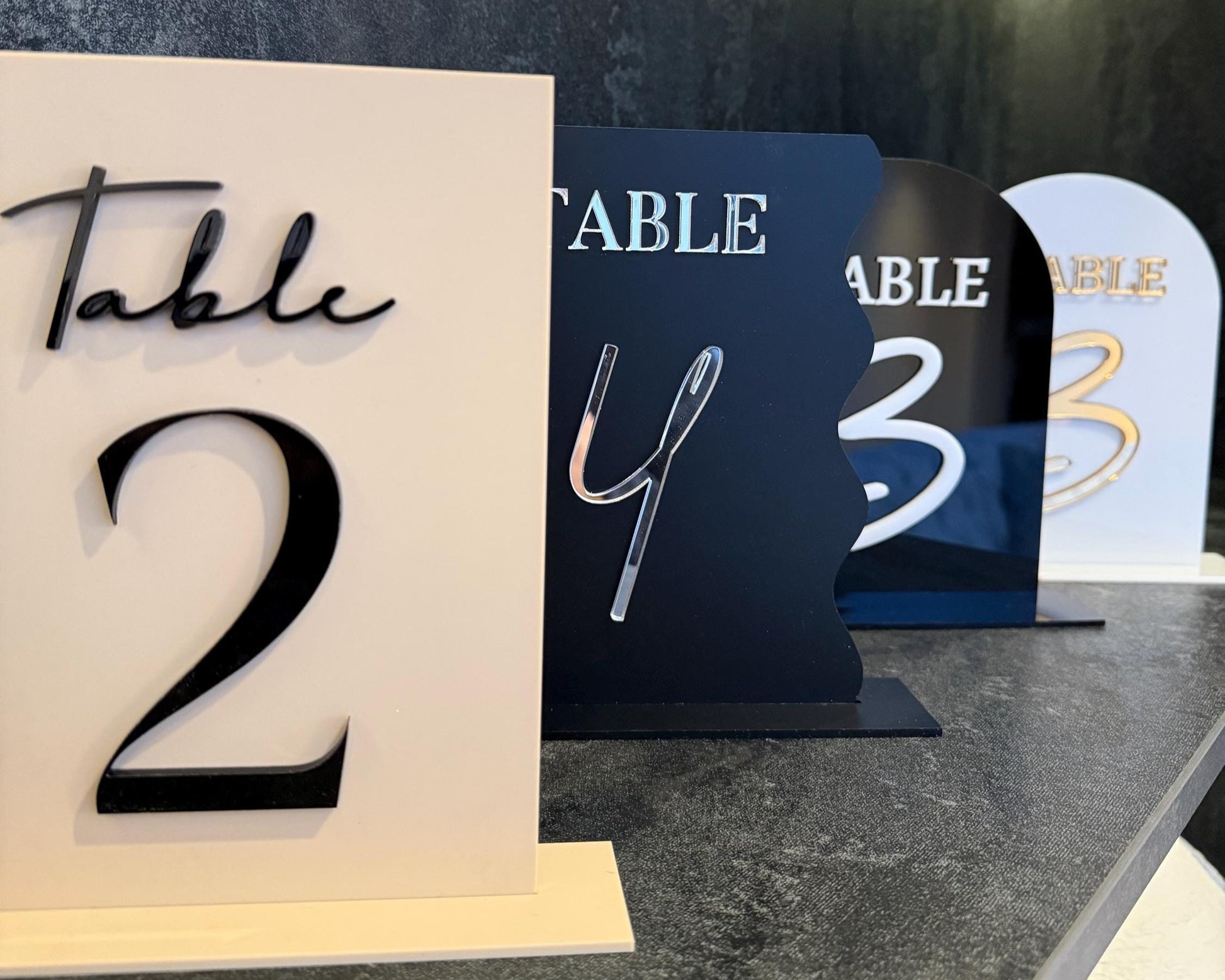 Wedding Table Numbers