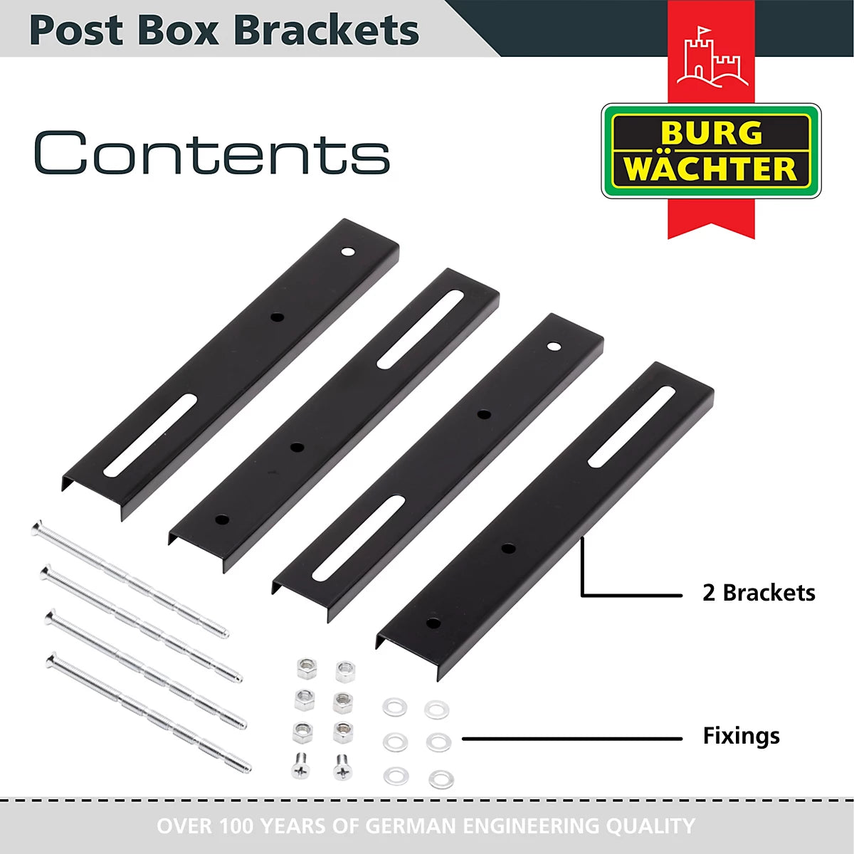 Adjustable Post Box Gate & Railing Mounting Bracket Kit