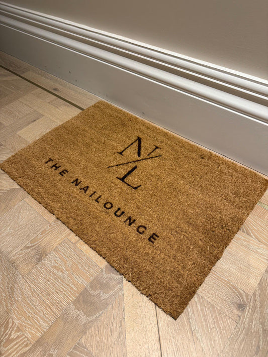 custom made doormat with company logo