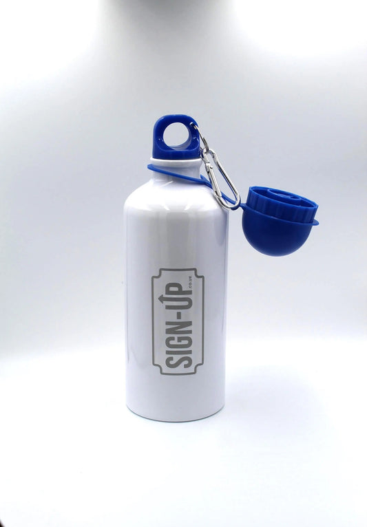 Custom Engraved 600 ml Aluminium Bottle with Sports Cap