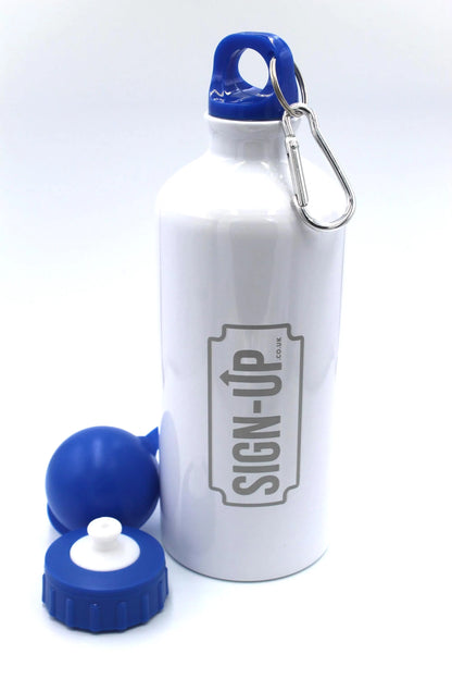 Custom Engraved 600 ml Aluminium Bottle with Sports Cap