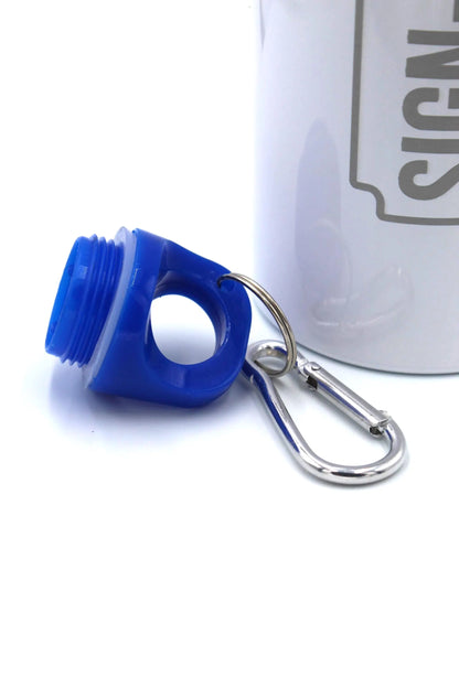 Custom Engraved 600 ml Aluminium Bottle with Sports Cap