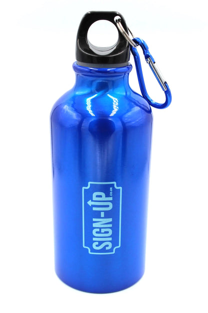 Custom Engraved 400 ml Aluminium Bottle with Carabiner