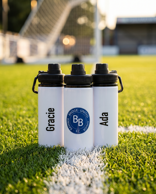 Sports Team Branded Printed 600 ml Aluminium Bottle with Handle