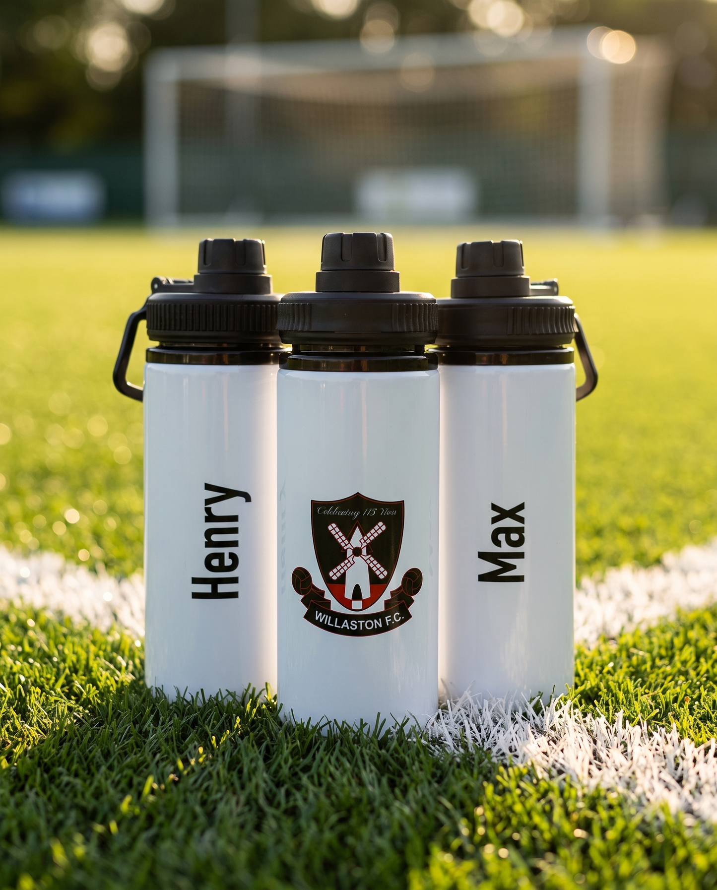 Sports Team Branded Printed 600 ml Aluminium Bottle with Handle