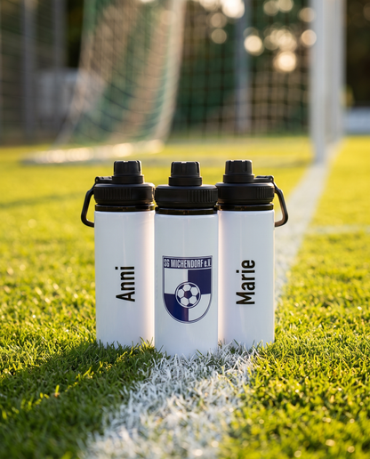 Sports Team Branded Printed 600 ml Aluminium Bottle with Handle
