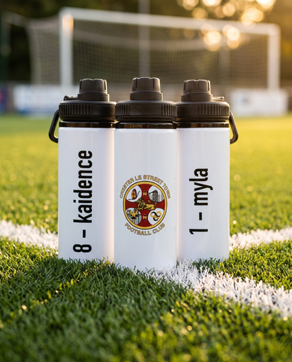 Sports Team Branded Printed 600 ml Aluminium Bottle with Handle