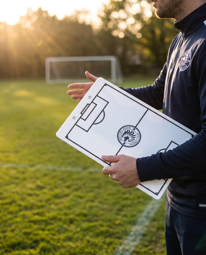 Personalised Branded Football Tactics Clipboard – Custom Club Crest Coaching Board