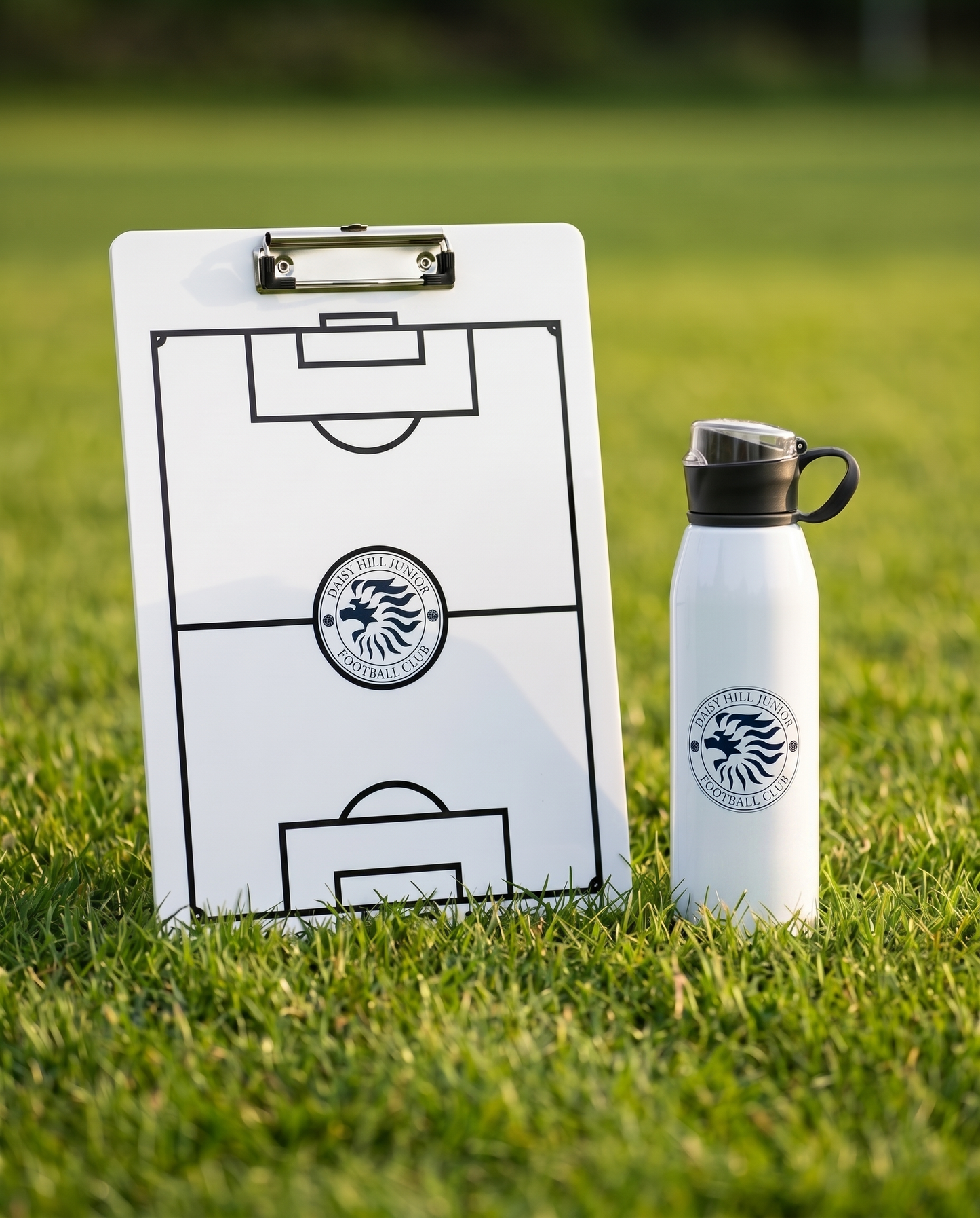 Personalised Branded Football Tactics Clipboard – Custom Club Crest Coaching Board