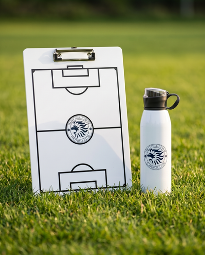 Personalised Branded Football Tactics Clipboard – Custom Club Crest Coaching Board