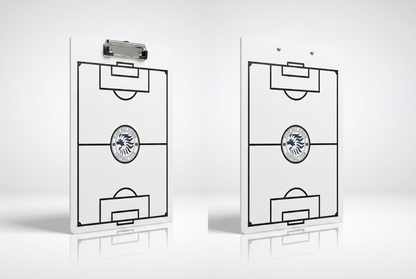 Personalised Branded Football Tactics Clipboard – Custom Club Crest Coaching Board