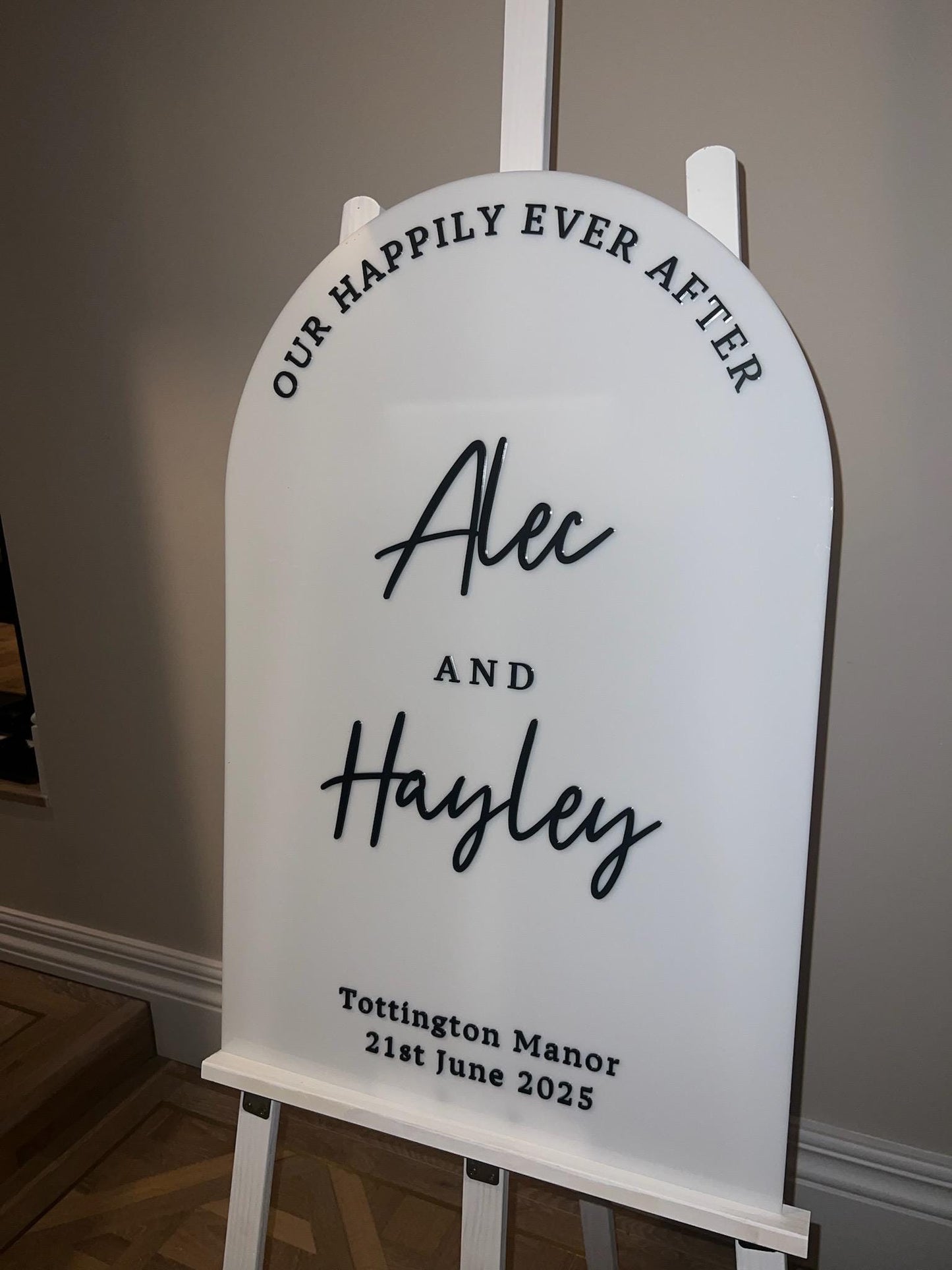 FULL ACRYLIC Wedding Welcome Sign