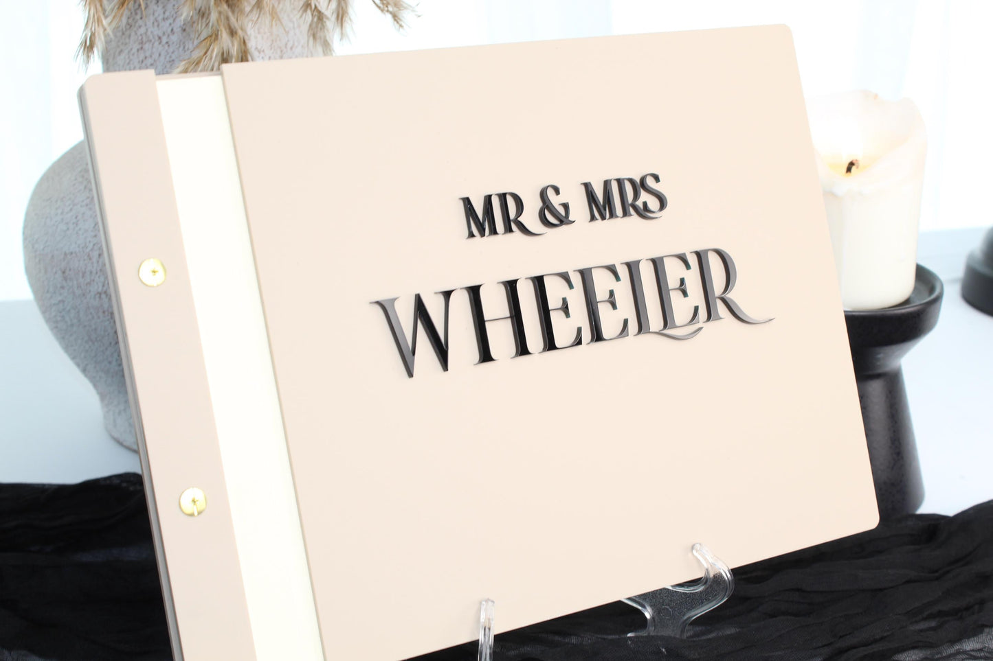 Personalised Acrylic Wedding Guestbook