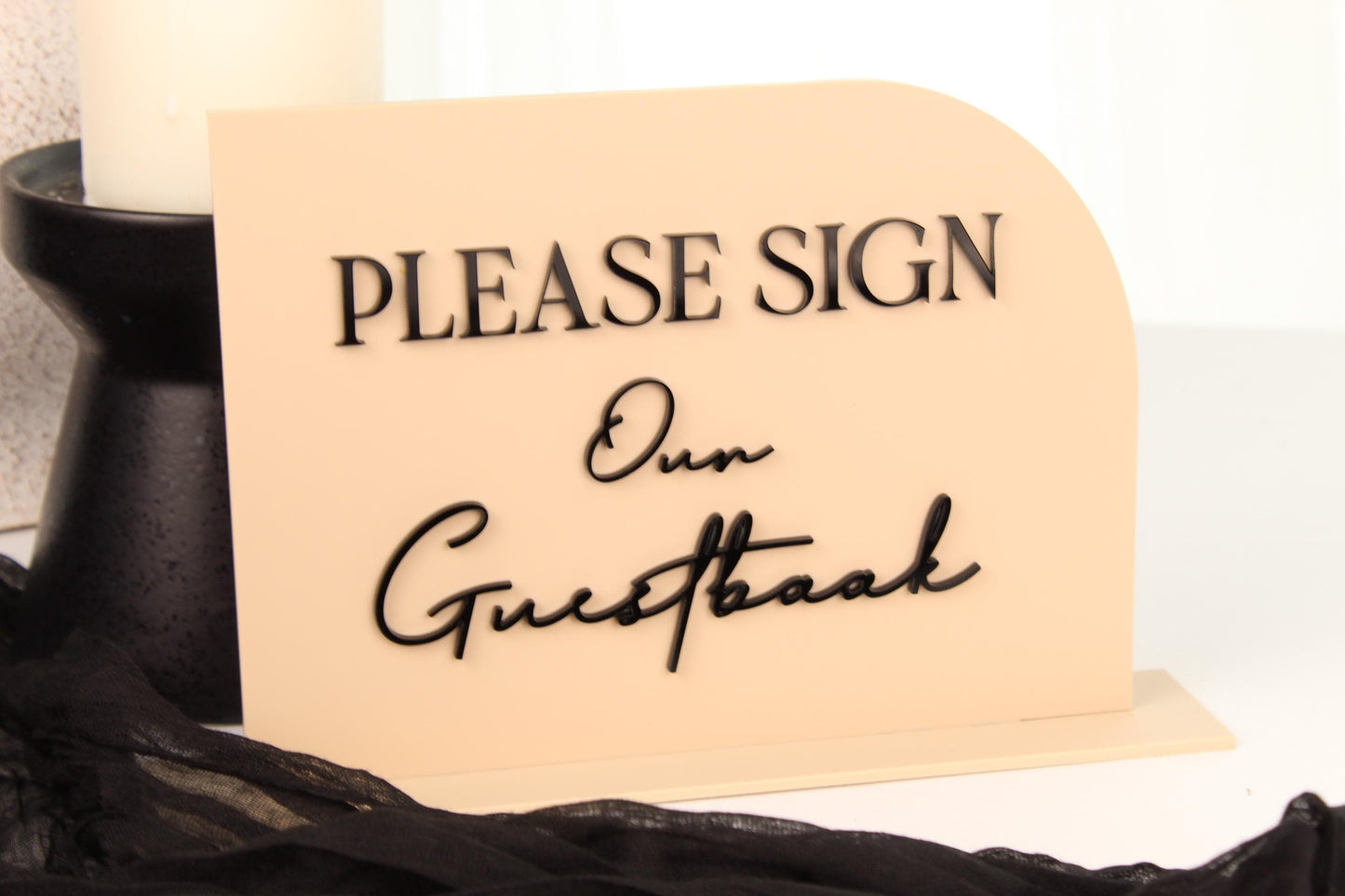 Acrylic Sign Our Guestbook Sign
