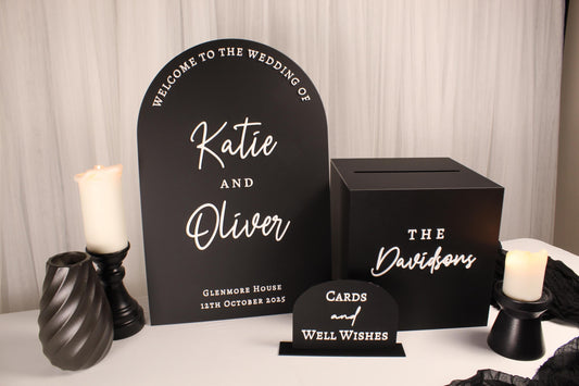 Welcome Sign & Card Box Package