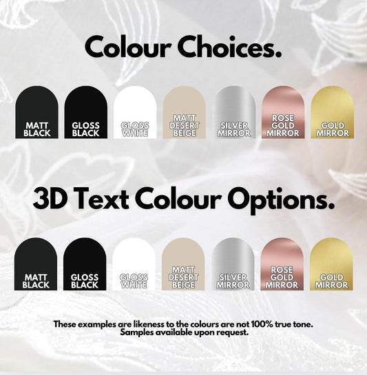 Custom A5 Wedding Sign