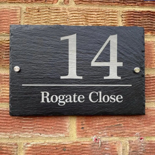 Windermere - Engraved Slate House Sign