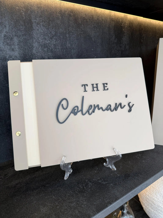 Personalised Acrylic Wedding Guestbook
